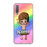 Chibi Maker man: Samsung Galaxy A7 (2018) Transparant Hoesje