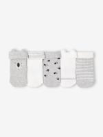 Set van 5 paar "koala" babysokken gemêleerd grijs Set van 5 paar "koala" babysokken gemêleerd grijs