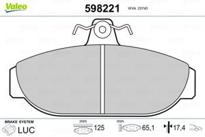 Valeo Remblokset 598221