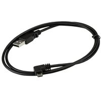 StarTech.com 1 m Micro-USB oplaad en sync kabel M/M Micro-USB haaks naar rechts 30/24AWG - thumbnail