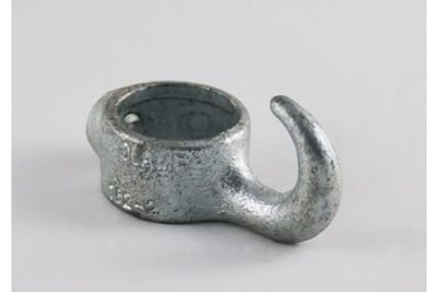 Klemring met haak mat zwart structuur steigerbuis met inbusbout steigerbuis Ø 33.7mm