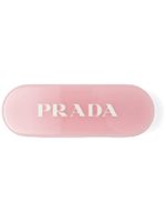 Prada barrette à logo imprimé - Rose