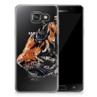 Smartphone hoesje Samsung Galaxy A3 2016 Watercolor Tiger