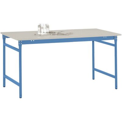 Manuflex BB3011.5012 Bijzettafel basis stationair met melamine tafelblad in licht blauw RAL 5012, bxdxh: 1000 x 600 x 780 mm Lichtblauw (RAL 5012) Manuflex BB3011.5012 Bijzettafel basis stationair met melamine tafelblad in licht blauw RAL 5012, bxdxh: 1000 x 600 x 780 mm Lichtblauw (RAL 5012)