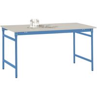 Manuflex BB3011.5012 Bijzettafel basis stationair met melamine tafelblad in licht blauw RAL 5012, bxdxh: 1000 x 600 x 780 mm Lichtblauw (RAL 5012) - thumbnail