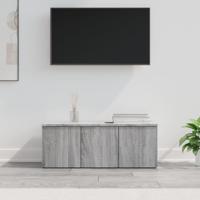 Tv-meubel 80x34x30 cm bewerkt hout grijs sonoma eikenkleurig