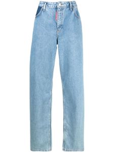 MOSCHINO JEANS high-waisted wide-leg jeans - Bleu