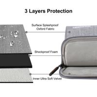 HAWEEL 11 inch Laptoptas Sleeve voor MacBook Samsung Lenovo Sony Dell Chuwi Asus HP (grijs)