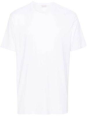 Hanro t-shirt en coton à col rond - Blanc