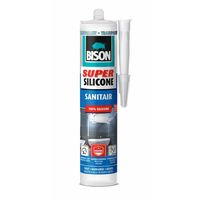 Bison Super Silicone Sanitair Transparant Crt 300Ml*12 Nlfr - 6304517 6304517 - thumbnail