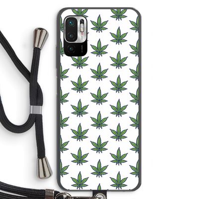 Weed: Xiaomi Redmi Note 10 5G Transparant Hoesje met koord