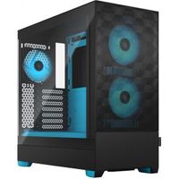 Fractal Design Pop Air RGB Cyan Core TG Clear Tint