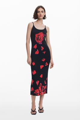 Midi-jurk met bloemen Tyler McGillivary - BLACK - L