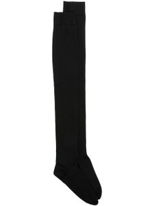 Maison Margiela chaussettes longues en maille - Noir