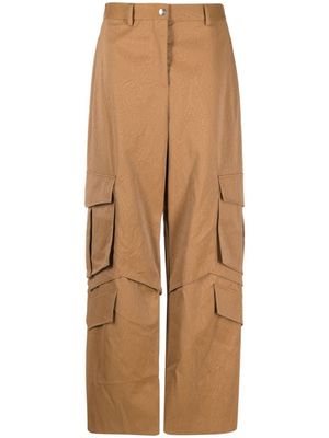 MSGM pantalon à poches cargo - Marron