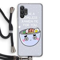 I'm A Hopeless Ramen-Tic For You: Samsung Galaxy A32 5G Transparant Hoesje met koord