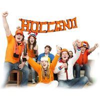 Oranje opblaasbare letters Holland   -
