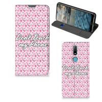 Nokia 2.4 Design Case Flowers Pink DTMP - thumbnail