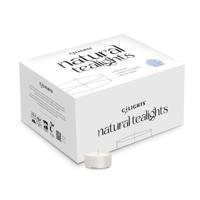 Natuurlijke theelichtjes 6 branduren 100 Stuks