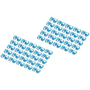 Digitus A-CC-B A-CC-B Gekleurde clips voor patchkabel Blauw