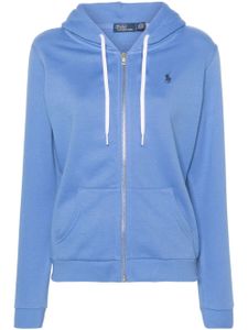 Polo Ralph Lauren hoodie zippé à logo Polo Pony - Bleu