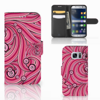 Samsung Galaxy S7 Hoesje Swirl Pink