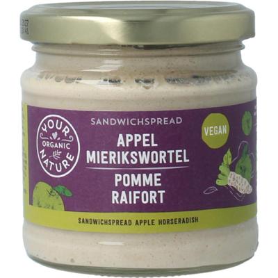 Your Organic Nat Sandwichspread appel mierikswortel bio
