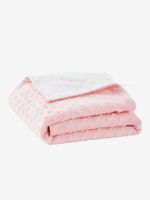 Stella babydeken, dubbelzijdig minky/molton rozenwater Stella babydeken, dubbelzijdig minky/molton rozenwater