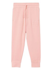 Burberry Kids pantalon de jogging Equestrian-Knight - Rose