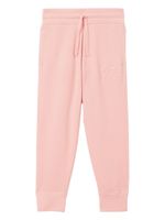 Burberry Kids pantalon de jogging Equestrian-Knight - Rose