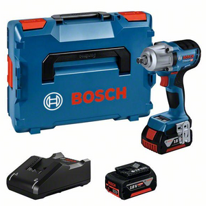 Bosch Blauw GDS 18V-450 PC Accu Slagmoersleutel | 450 Nm | 2 x 4,0 Ah accu + lader | In L-Boxx - 06019K4102