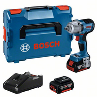 Bosch Blauw GDS 18V-450 PC Accu Slagmoersleutel | 450 Nm | 2 x 4,0 Ah accu + lader | In L-Boxx - 06019K4102