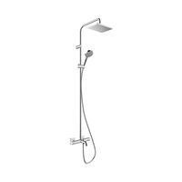 Regendouche set HansGrohe Vernis Shape Showerpipe 280 1 Jet met badthermostaat Chroom - thumbnail