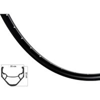 Ryde velg xs19 zwart/zwart 9x4 36 gaats 28 inch (622)