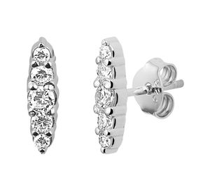 TFT Oorknoppen Zirkonia Zilver Gerhodineerd Glanzend 11.5 mm x 3 mm