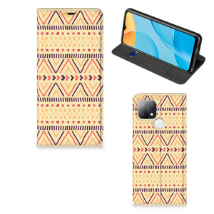 OPPO A15 Hoesje met Magneet Aztec Yellow