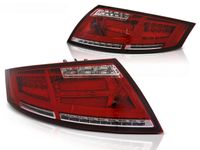 Tuning-Tec Achterlichten voor Audi TT 04 06-02 14 ROOD HELDER LED STRIP - thumbnail