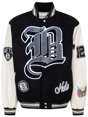 Jeff Hamilton x Brooklyn veste bomber Nets - Gris