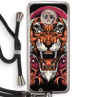 Tiger and Rattlesnakes: Motorola Moto G6 Transparant Hoesje met koord