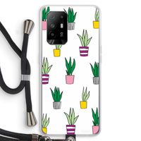Sanseveria: Oppo A95 5G Transparant Hoesje met koord