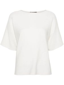 Fabiana Filippi t-shirt à détail de chaîne - Blanc