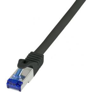 LogiLink C6A023S netwerkkabel Zwart 0,5 m Cat6a S/FTP (S-STP)