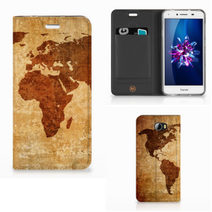 Huawei Y5 2 | Y6 Compact Book Cover Wereldkaart