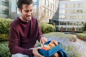 Mepal Lunchbox Take A Break Large - Nordic Denim<br>
255 X 170 X 65mm Geschikt