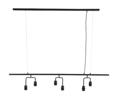 Light & Living Hanglamp 'Edisa' 6-Lamps, kleur Mat Zwart