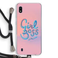 Girl boss: Samsung Galaxy A10 Transparant Hoesje met koord