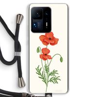 Red poppy: Xiaomi Mi Mix 4 Transparant Hoesje met koord