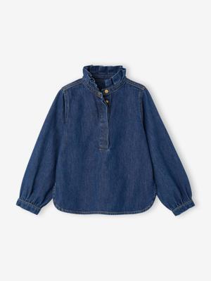 Blouse voor meisjes in jeans familie capsule double stone