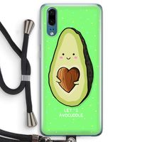 Avocuddle: Huawei P20 Transparant Hoesje met koord