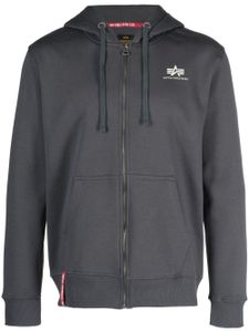 Alpha Industries veste imprimée à capuche - Gris